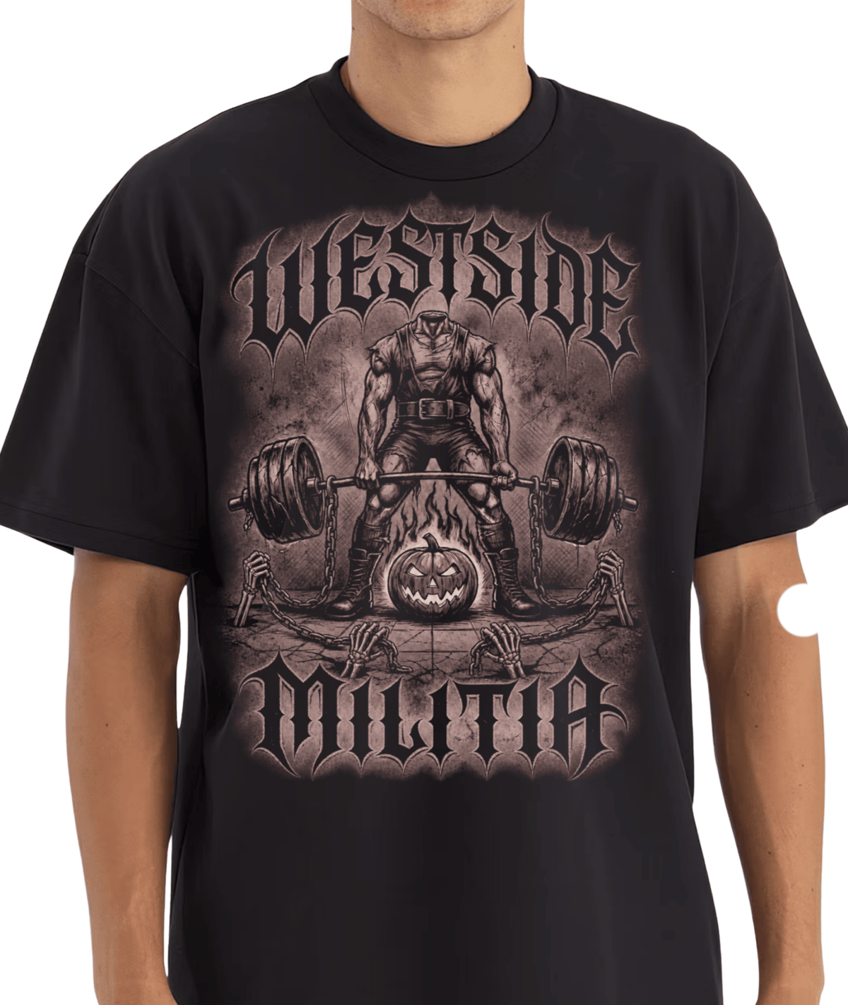 Westside Militia Headless Deadlifter Heavyweight T-Shirt